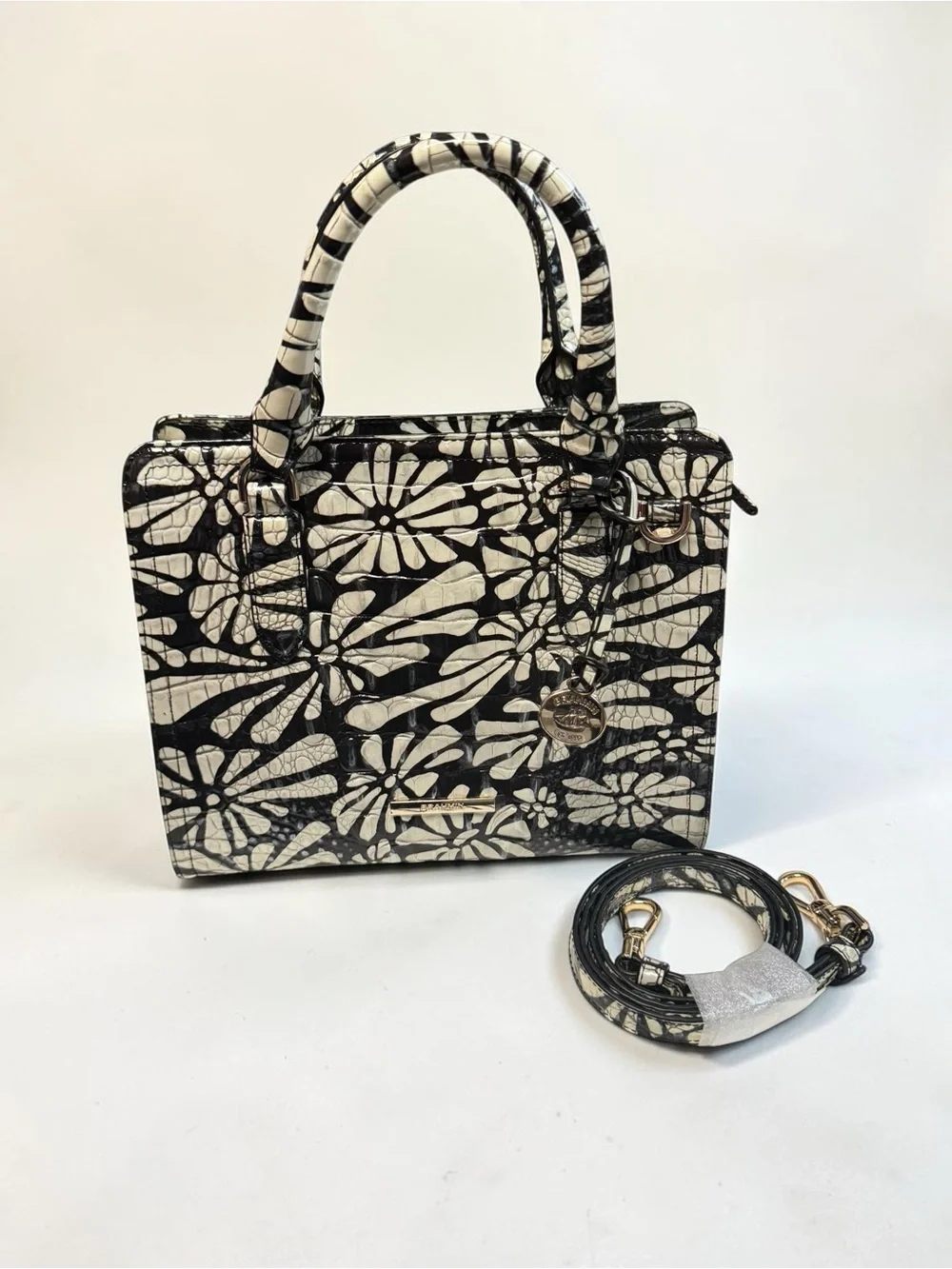 The Brahmin Cami Satchel NWT Full Inclusion.